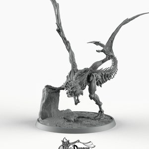 Undead Wyvern - Printomancer3D Printomancer Miniatures Wargaming D&D DnD Pathfinder