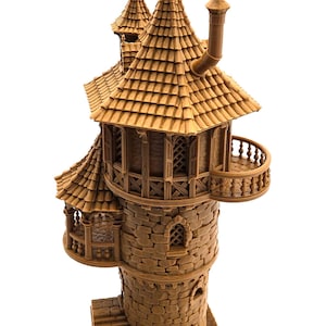 Torre do Mago - As Ilhas Perdidas 15 mm 28 mm 32 mm Terreno para jogos de guerra D&D, DnD