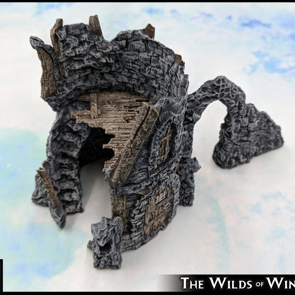 Wintertide Tower Ruins - 15mm 28mm 32mm Wilds Wargaming Terrain