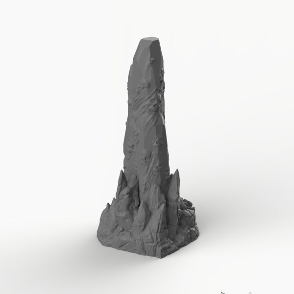 Wailing Crystal - 3DHexes Wargaming Terrain D&D DnD Pathfinder Skulls Stalagmite Quartz Pillar