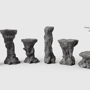 Rock Platforms - Wargaming Miniatures Monsters , Stones, Ledges
