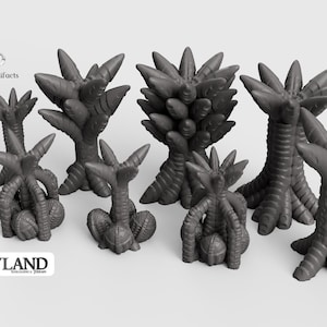 Alien Spore Plants 15mm 28mm 32mm Wargaming Terrain