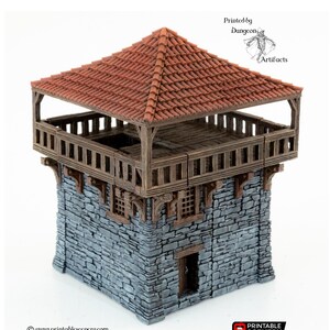 Clorehaven Watch Tower - 28mm 32mm Goblin Grotto Wargaming Terrain