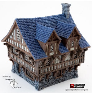 Clorehaven Townhouse - 28mm 32mm Goblin Grotto Wargaming Terrain