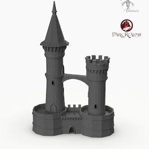 Dracul Tall Towers - 15mm 28mm 32mm Dracula Dark Realms Medieval Scenery Mansion Wargaming Terrain Scatter D&D DnD Pathfinder