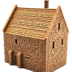 Norman Stone Manor - King and Country - Printable Scenery Terrain Wargaming D&D DnD 10mm 15mm 20mm 25mm 28mm 32mm 40mm 54mm Painted options