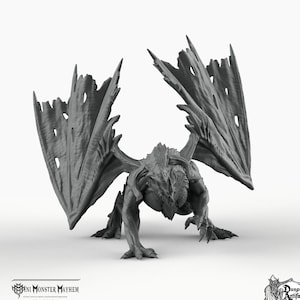 Black Dragon - Mini Monster Mayhem Wargaming Miniatures Games D&D Seahorse, DnD, Pathfinder