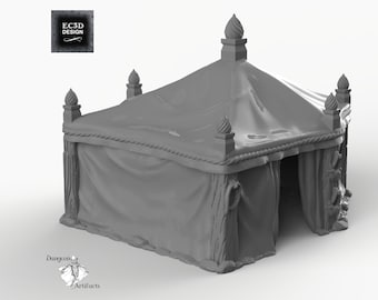 Large Desert Tent - 15mm 28mm 32mm Empire of Scorching Sands Wargaming Terrain