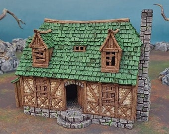 Perfectly Normal House - Shadowfey Ruins 15mm 20mm 28mm 32mm 37mm Wargaming Terrain D&D DnD