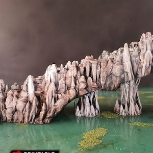 Grotto Ramps and Columns - 28mm 32mm Clorehaven and the Goblin Grotto Mushroom Wargaming Terrain Scatter D&D DnD Pathfinder
