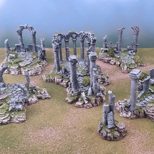 Clorehaven Ancient Ruins 15mm 28mm 32mm Goblin Grotto Wargaming Terrain Scatter image 1