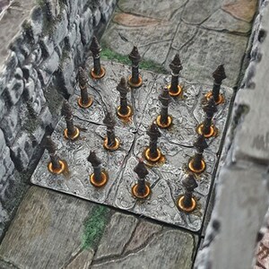 Deadly Floor Trap Set - 28mm 32mm Clorehaven Goblin Grotto Wargaming Terrain Scatter D&D DnD Pathfinder