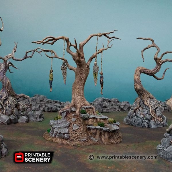 Hangman's Tree - Shadowfey Wilds 20mm 28mm 32mm 37mm Wargaming Terrain D&D DnD Pathfinder