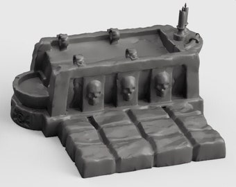 Occult Sacrificial Altars - 28mm 32mm Hero's Hoard Wargaming Terrain