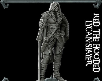 Red the Hooded Lycan Slayer - Wargaming Miniatures Rocket Pig Games D&D DnD Pathfinder SW Legion
