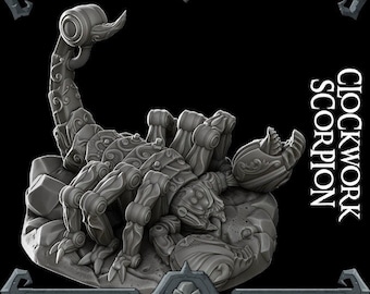 Clockwork Scorpion - Wargaming Miniatures Monster Rocket Pig Games