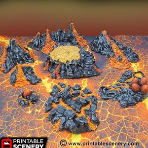Dragon&#39;s Lair - 15mm 28mm Clorehaven and the Goblin Grotto Wargaming Terrain Scatter D&D DnD Pathfinder