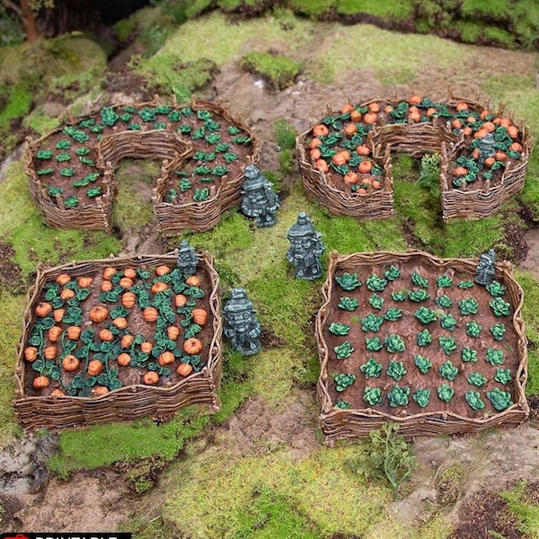 The Common Gardens - Hagglethorn Hollow Printable Scenery 15mm 20mm 28mm 32mm 37mm Terrain D&D DnD Pathfinder Garden