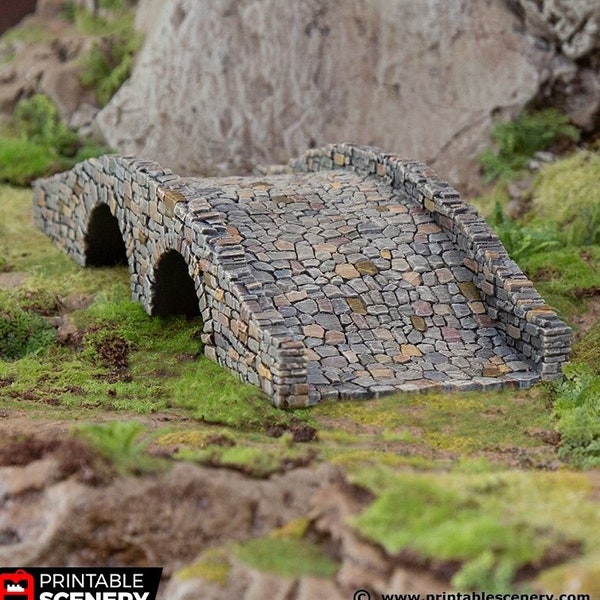 Hagglethorn Bridge - Hagglethorn Hollow Printable Scenery 15mm 20mm 28mm 32mm 37mm Terrain D&D DnD Pathfinder