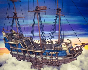 The Lost Islands - The Flying Frigate - 28mm Wargaming Terrain , Pirates