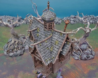 Baba Yaga's Cottage - Shadowfey Wilds 15mm 28mm 32mm Wargaming Terrain D&D, DnD Pathfinder SW Legion