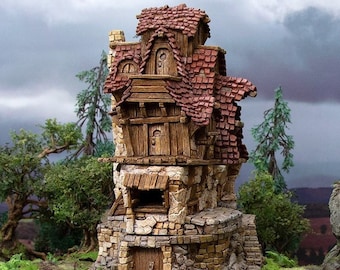 The Hunters Lodge - Hagglethorn Hollow Printable Scenery 15mm 20mm 28mm 32mm 37mm Wargaming Terrain D&D DnD Pathfinder Hunter's Lodge