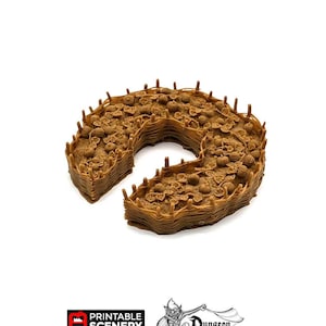 Round Pumpkin Patch - Hagglethorn Hollow Printable Scenery 15mm 20mm 28mm 32mm Terrain D&D DnD Garden