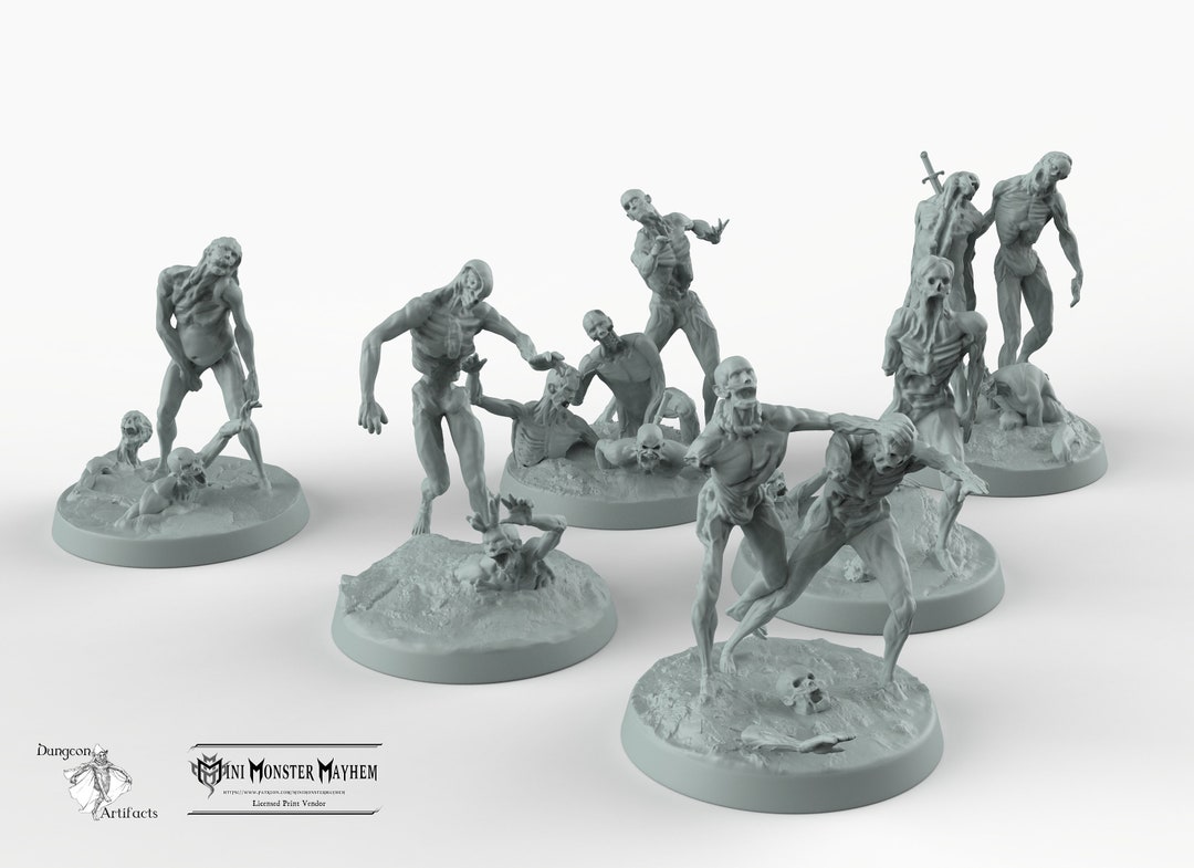 Zombie Horde - Mini Monster Mayhem Wargaming Miniatures Games