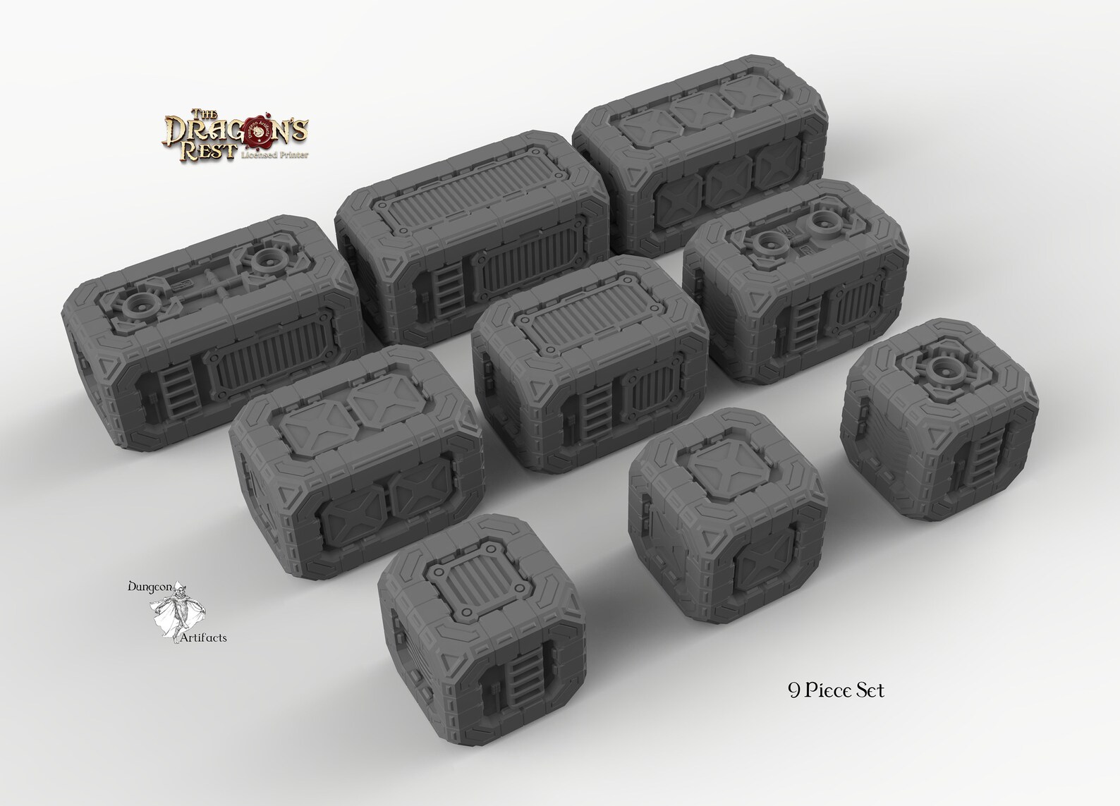 Pathfinder Container Sci-fi Scatter Containers - 15mm 28mm 32mm Dragon's Rest Wargaming ...
