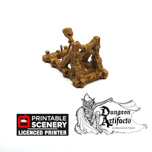 Catapult - Time Warp - Printable Scenery 28mm 32mm Wargaming Terrain D&D, DnD