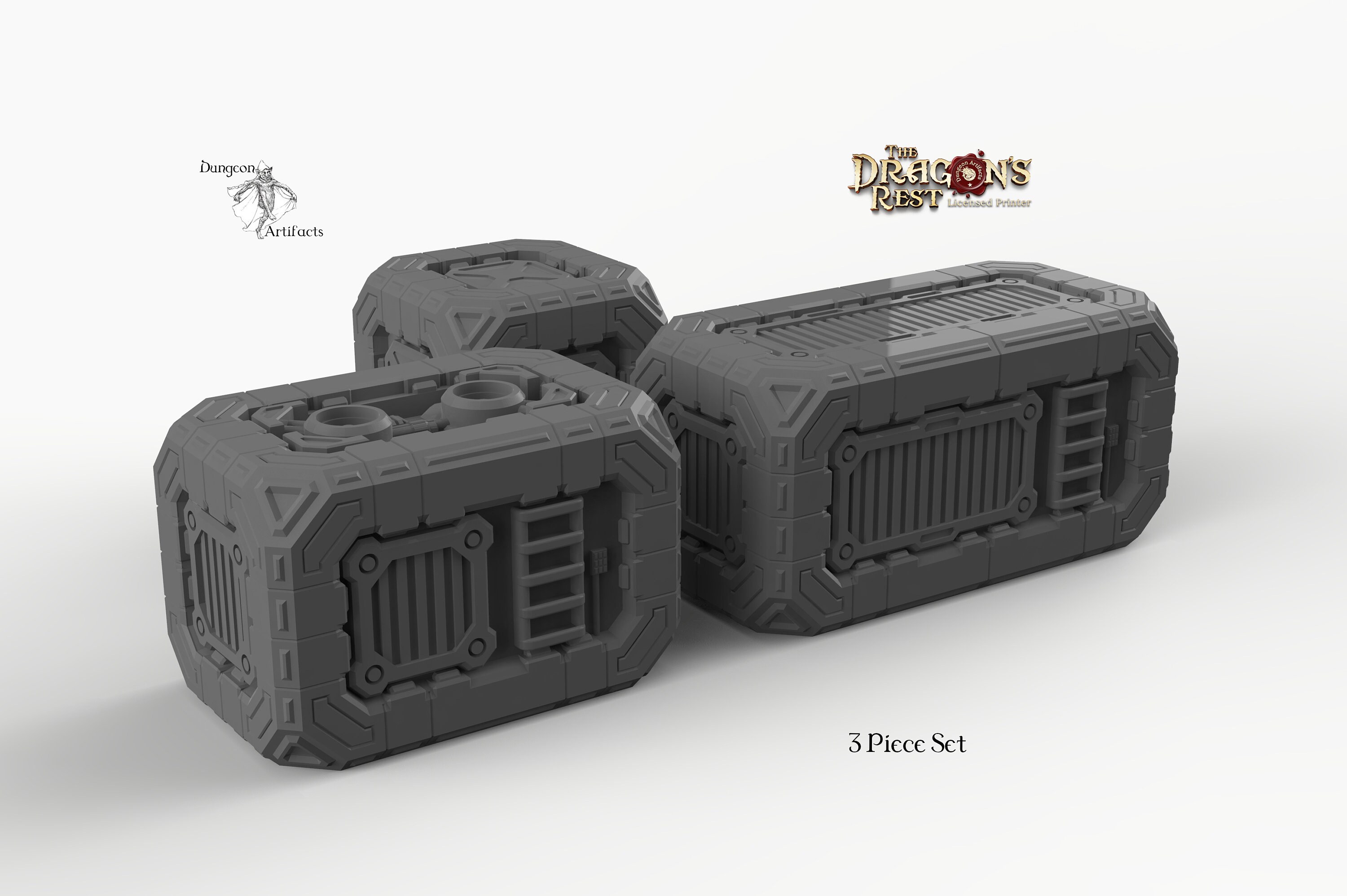 Pathfinder Container Sci-fi Scatter Containers - 15mm 28mm 32mm Dragon's Rest Wargaming ...