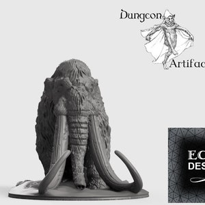 Woolly Mammoth 15mm 28mm 32mm 42mm Wilds of Wintertide Wargaming Terrain , ice age, mastadon image 2