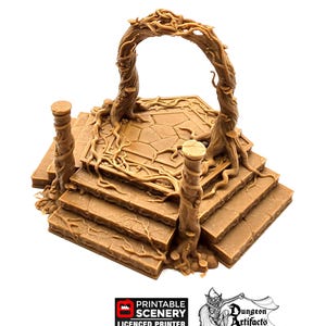 Elven Portal - Dwarves, Elves and Demons - Printable Scenery Wargaming Terrain D&D, DnD