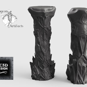 Ice Columns - 15mm 28mm 32mm Wilds of Wintertide Wargaming Terrain , Pillars