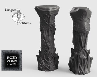 Ice Columns - 15mm 28mm 32mm Wilds of Wintertide Wargaming Terrain , Pillars