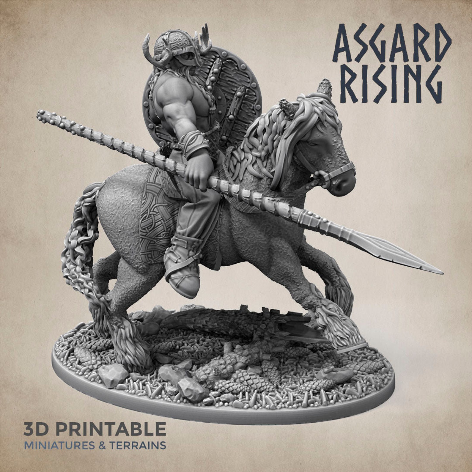 Norse Viking Rider Warband Set - Asgard Rising Miniatures - Wargaming D ...
