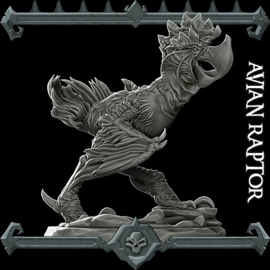 Avian Raptor - Wargaming Miniatures Monster Rocket Pig Games - Etsy