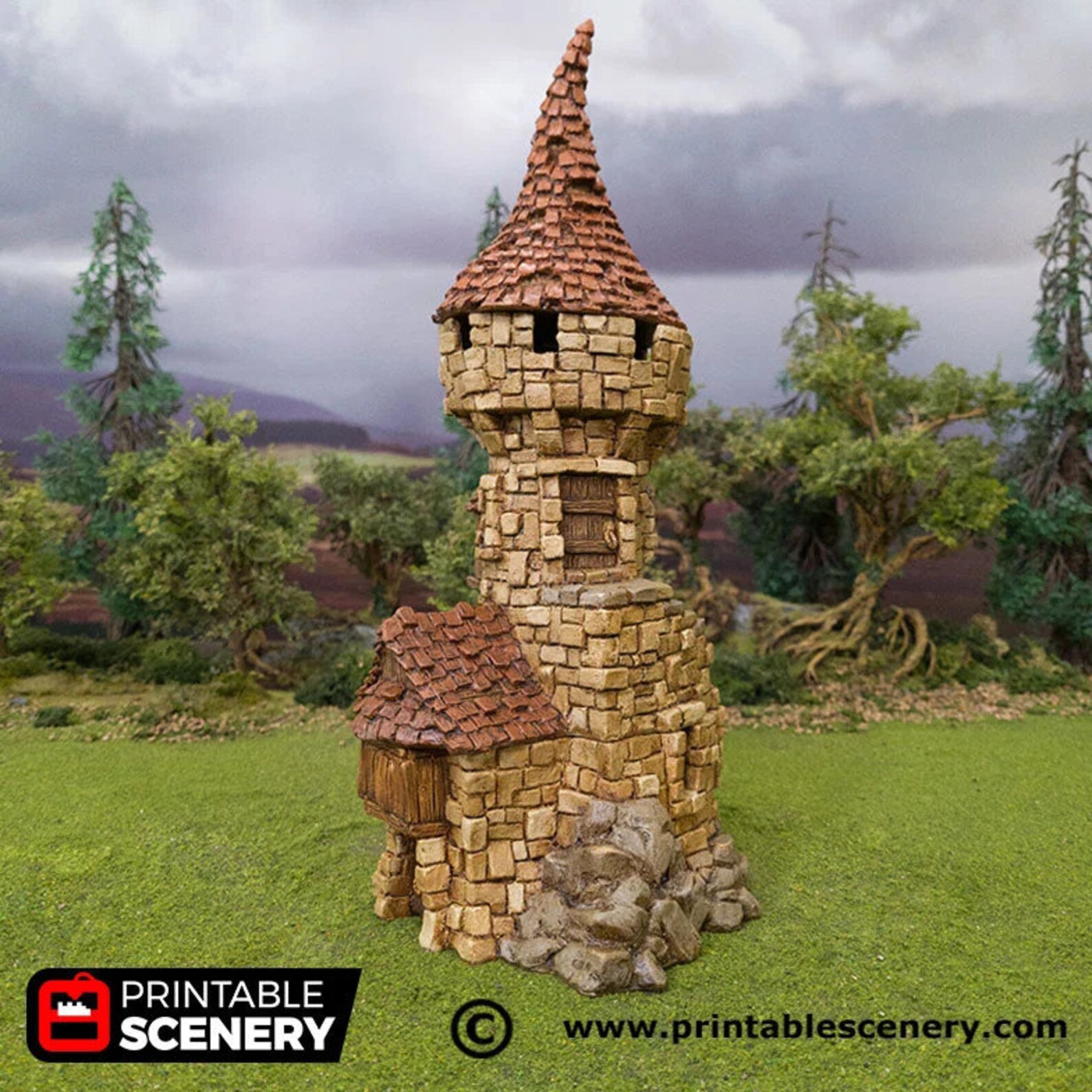 Hagglethorn Tower Hagglethorn Hollow Printable Scenery 15mm - Etsy