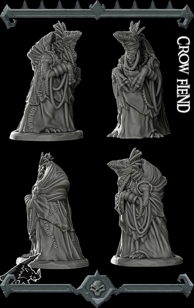 Details about   Dark Crow Fiend Miniature Resin Mini for Tabletop Gaming by Rocket Pig Games 