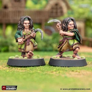 Flora Diggins - Rise of the Halflings - Printable Scenery Wargaming D&D DnD 28mm 32mm 40mm 54mm