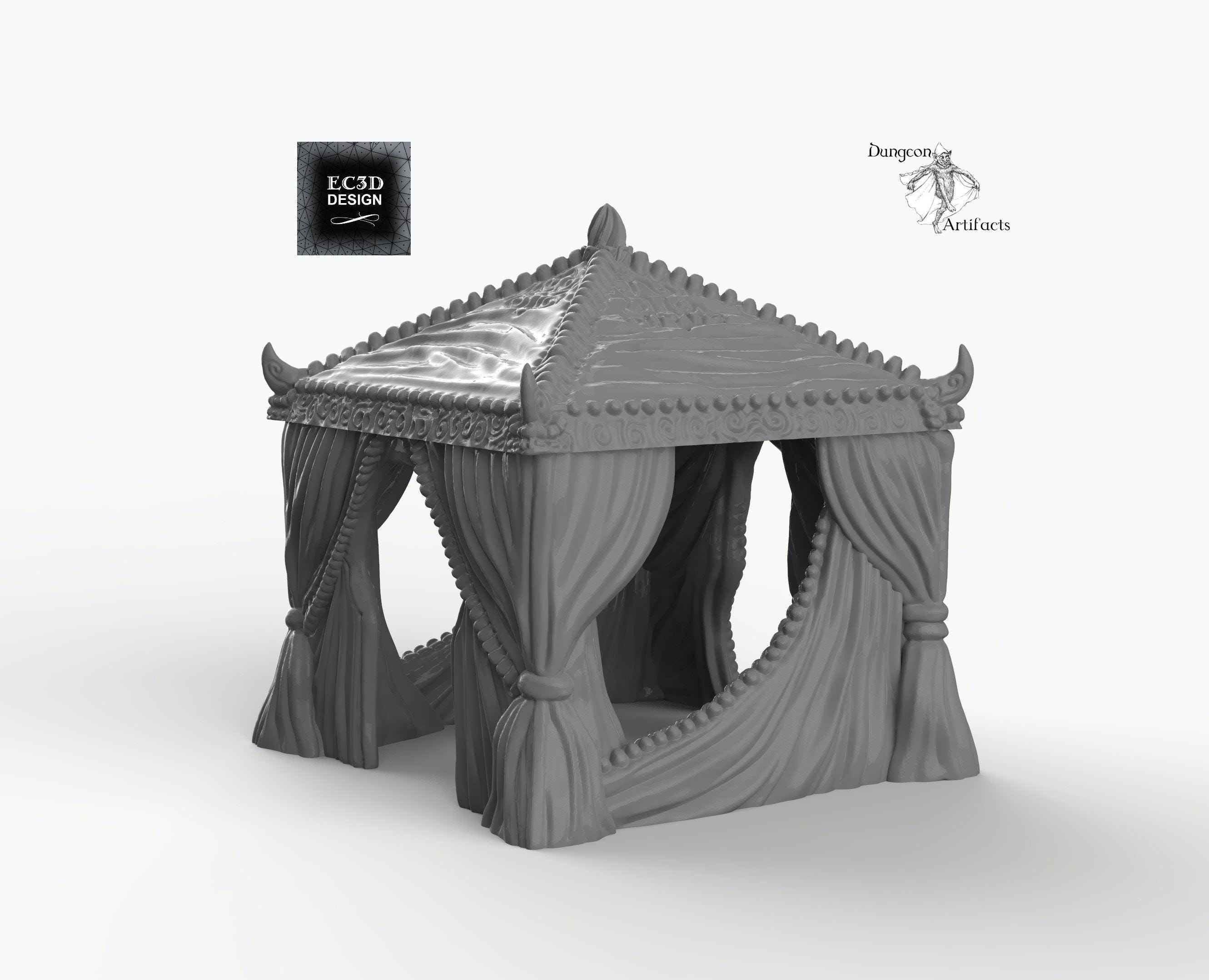 Desert Bazaar Tent - 15mm 28mm 32mm Empire of Scorching Sands Wargaming ...
