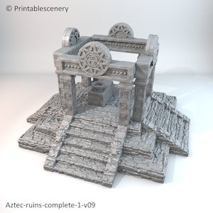 Aztec Ruins - Apocalypse 28mm 32mm Wargaming Terrain D&D DnD