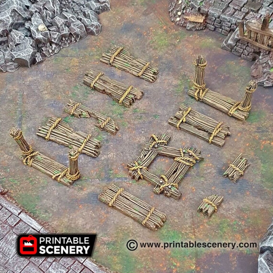 Rope Bridge - Shadowfey - Printable Scenery Terrain Wargaming D&D Dnd ...