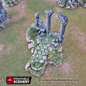 Clorehaven Ancient Ruins 15mm 28mm 32mm Goblin Grotto Wargaming Terrain Scatter image 3