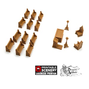 Chapel Chattels - Clorehaven and the Goblin Grotto - Printable Scenery Wargaming Terrain Scatter D&D, DnD