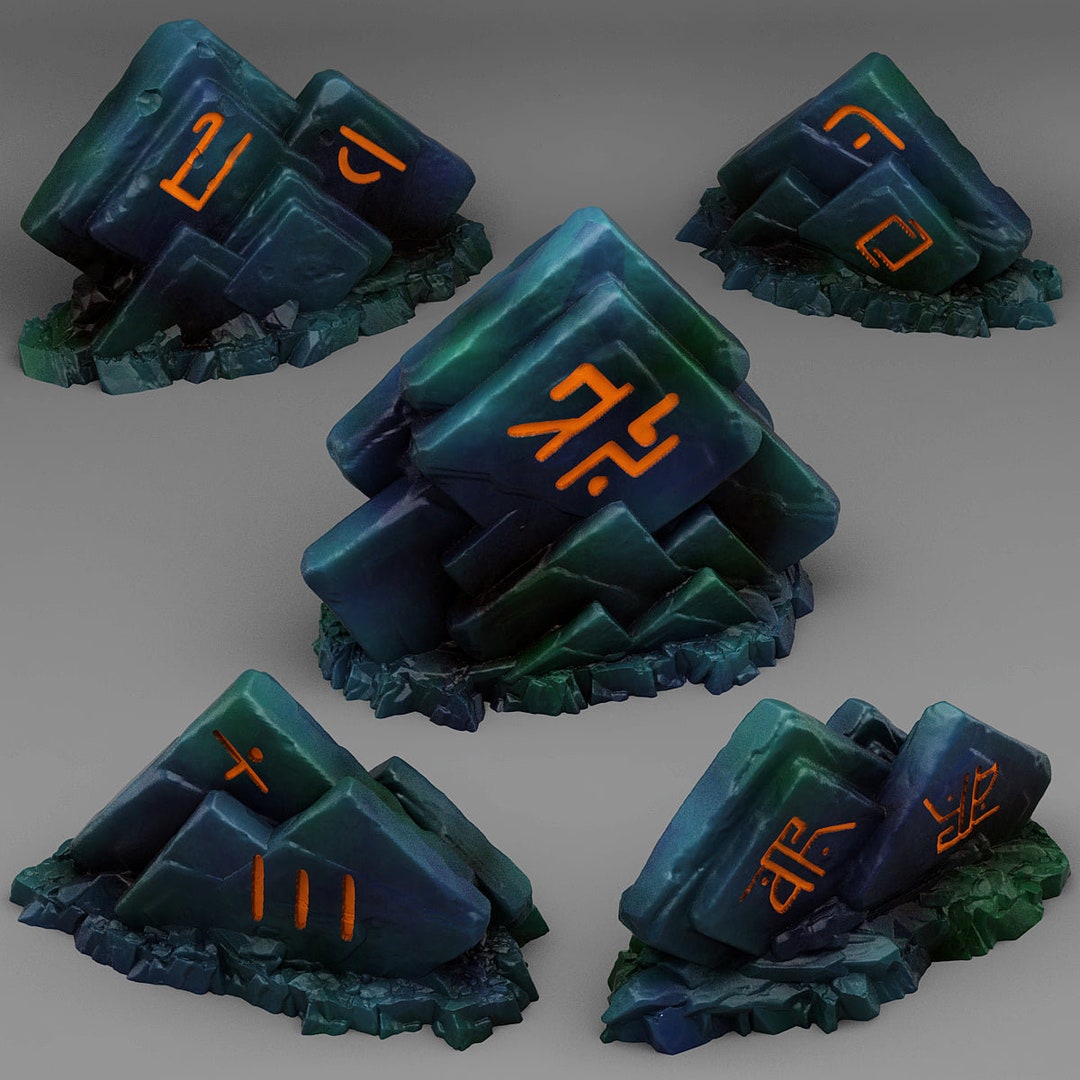 Magic Square Rocks - Print Your Monsters - Wargaming D&D Dnd - Etsy