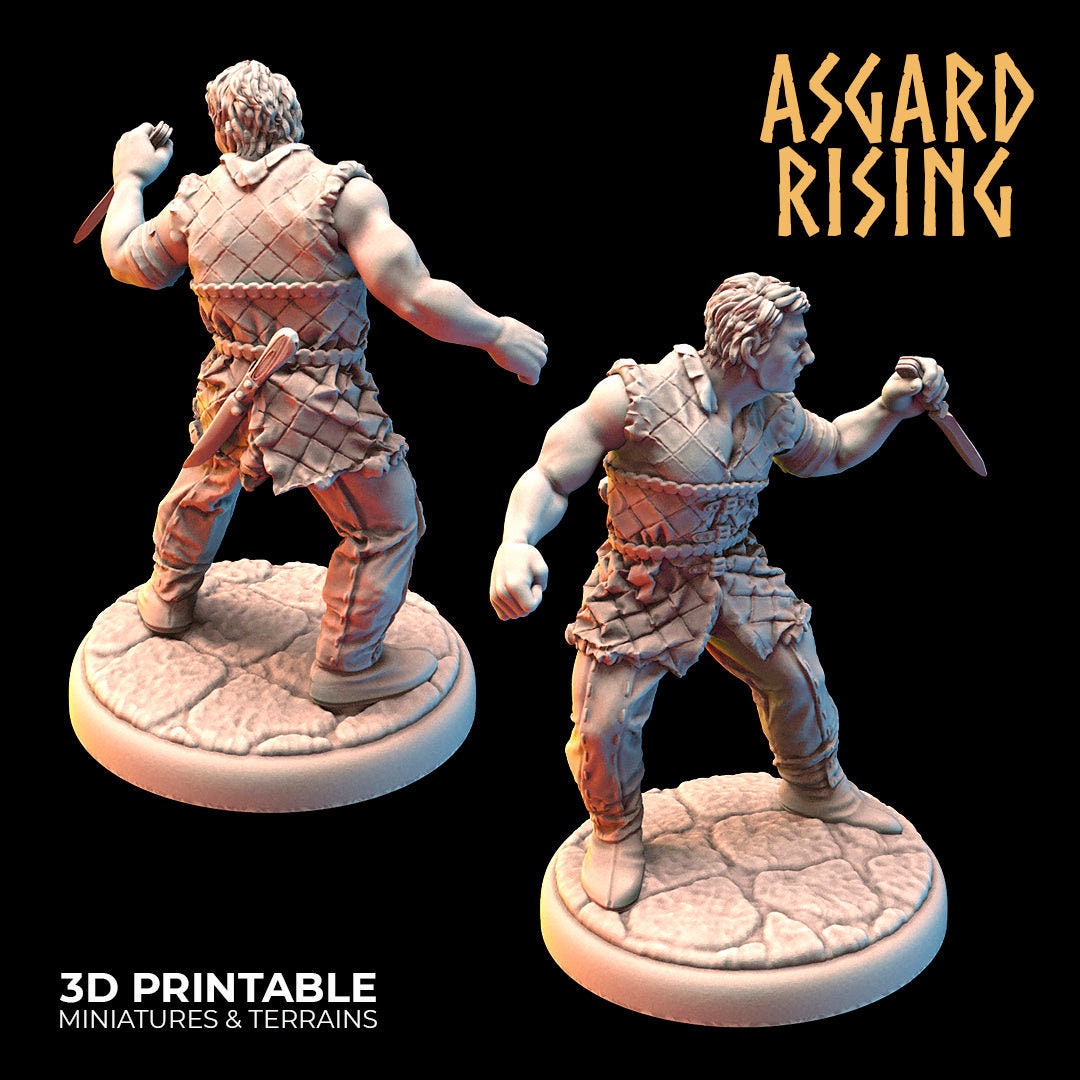 Toys & Games Miniature Toys Toys Asgard Rising Miniatures Bandit ...