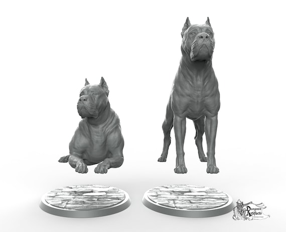 Cane Corso Printomancer3d Printomancer Miniatures Wargaming D&D