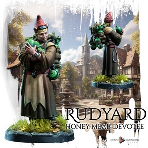 Rudyard Honey Mead Devotee - Torbridge Cull - Infinite Dimensions Terrain Wargaming D&D DnD 15 mm 20 mm 28 mm 32 mm 40 mm 54 mm
