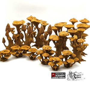 Ultimate Mushroom Forest Set - 15mm 28mm 32mm Clorehaven Goblin Grotto Wargaming Terrain Scatter D&D DnD